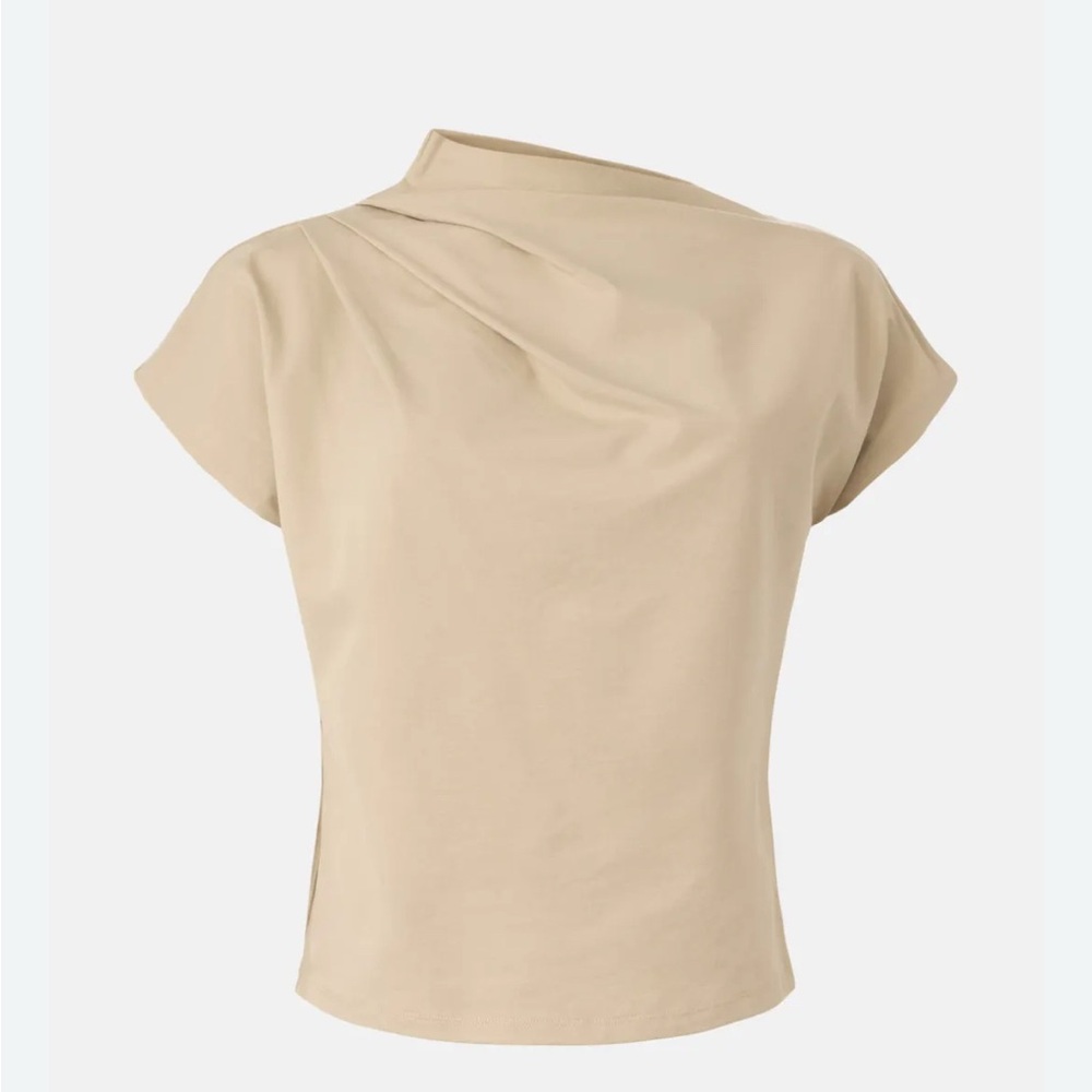 New Modern Citizen Kenny Asymmetric Neck-Tee Tan